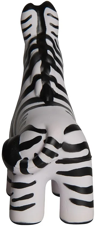 Custom Printed Zebra Stress Reliever — view 3