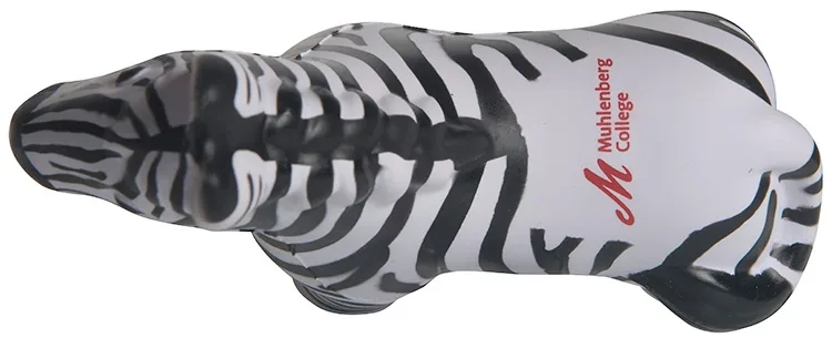 Custom Printed Zebra Stress Reliever — view 6