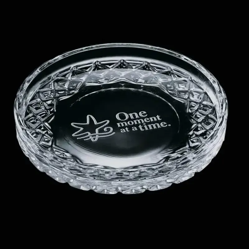 Premium Lead Crystal Custom Coaster for Corporate Branding