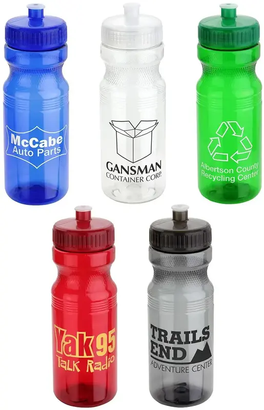 Customized Eco-Polyclear™ Bottle with Push-Pull Lid (24 oz)