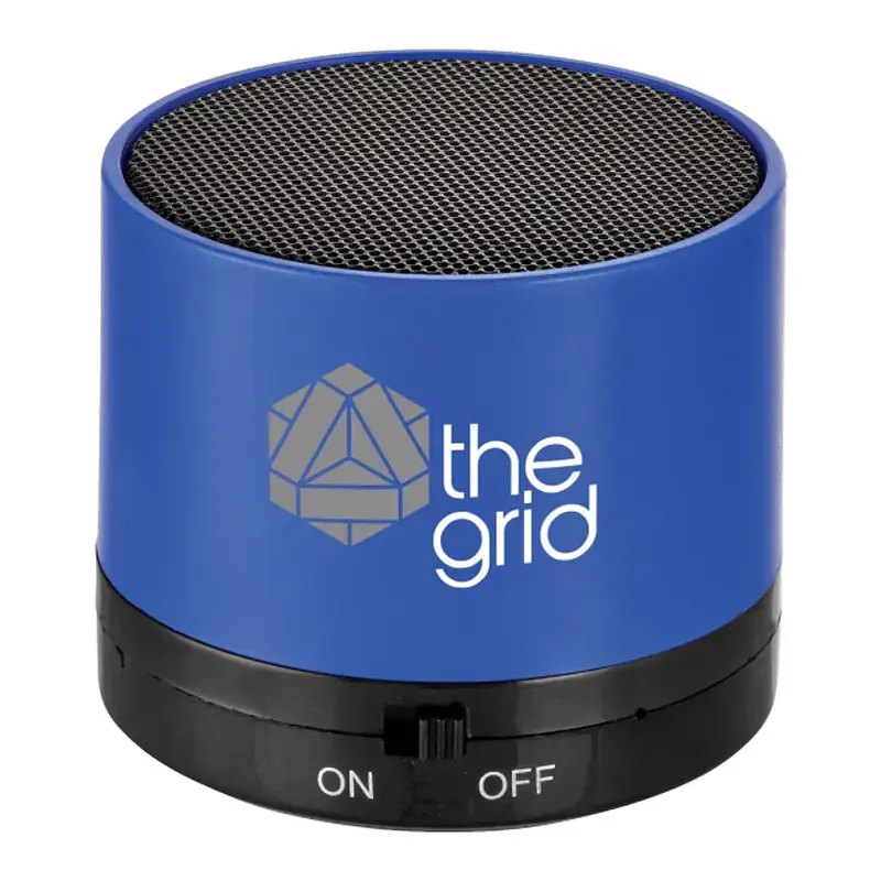 Custom Cylinder Bluetooth Speaker with Microphone - Lightweight ABS Plastic