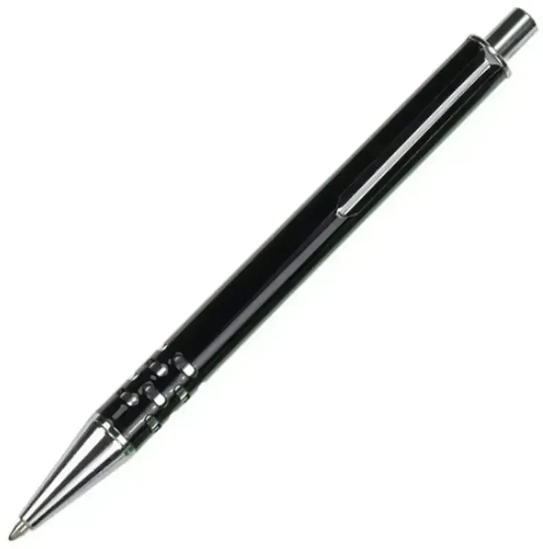 Custom Metal Click Pen with Chrome Trim - Promotional Ballpoint Pen