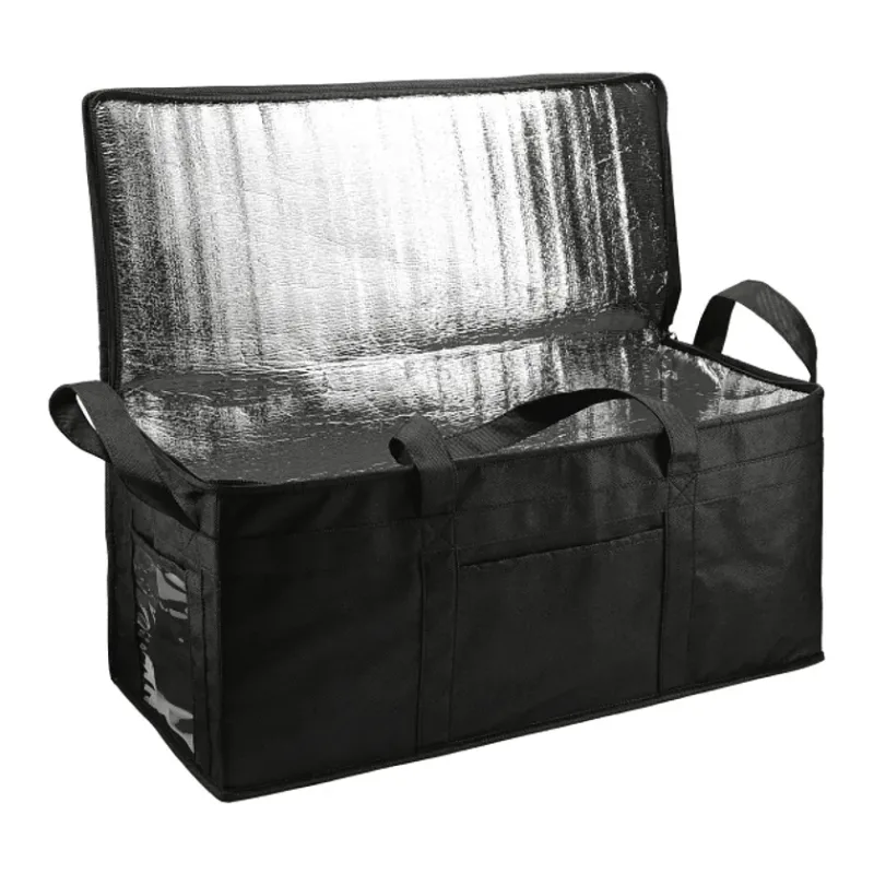 Custom Branded Delivery Cooler with Transparent Pocket — view 5