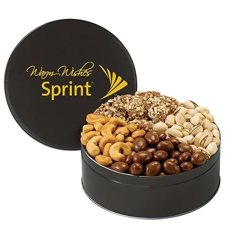 Deluxe 4-Way Nut Assortment Gift Tin — view 11
