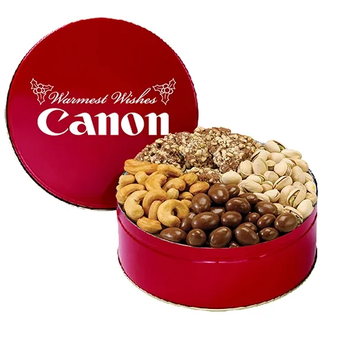Deluxe 4-Way Nut Assortment Gift Tin — view 13