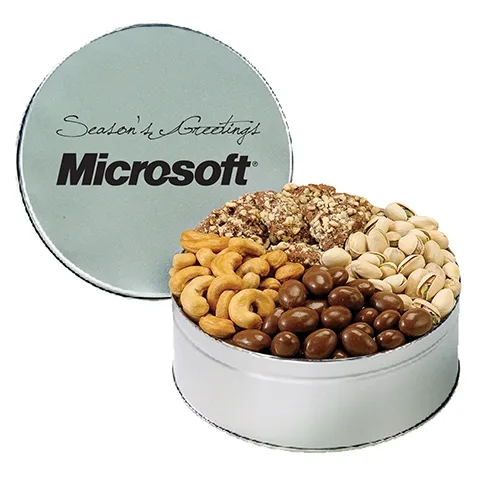 Deluxe 4-Way Nut Assortment Gift Tin — view 14
