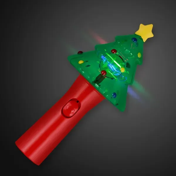 Deluxe Christmas Tree Wand with Spinning Lights — view 2