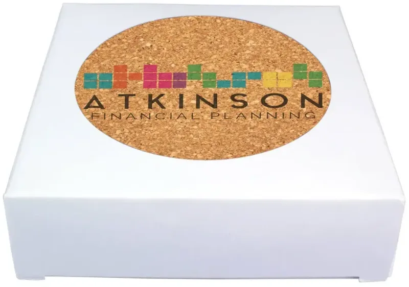 Deluxe Cork Coasters, Pack of 4 — view 5