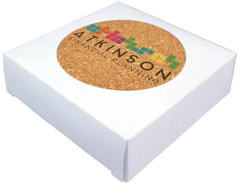 Deluxe Cork Coasters, Pack of 4 — view 6