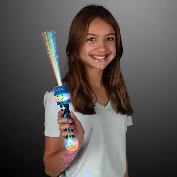 Deluxe Light Up Snowman Toy Wand 15" — view 3