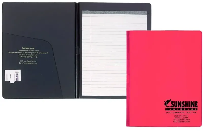 Branded Custom Deluxe Senior Size Padfolio — view 6