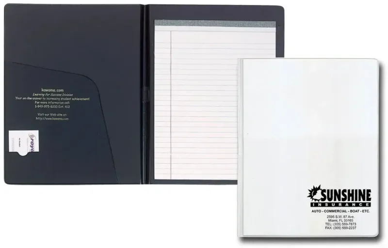 Branded Custom Deluxe Senior Size Padfolio — view 8