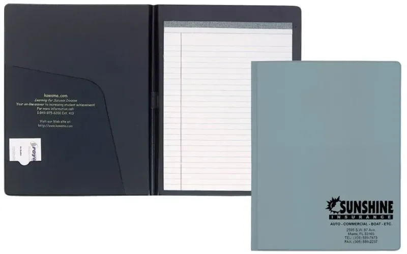 Branded Custom Deluxe Senior Size Padfolio — view 9