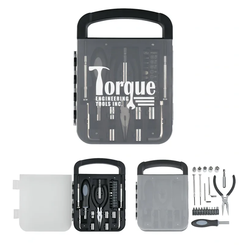 Custom Printed Deluxe Tool Set With Pliers — view 3