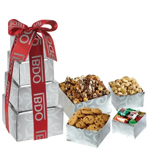 Deluxe Tower of Gourmet Delights Gift Set — view 5