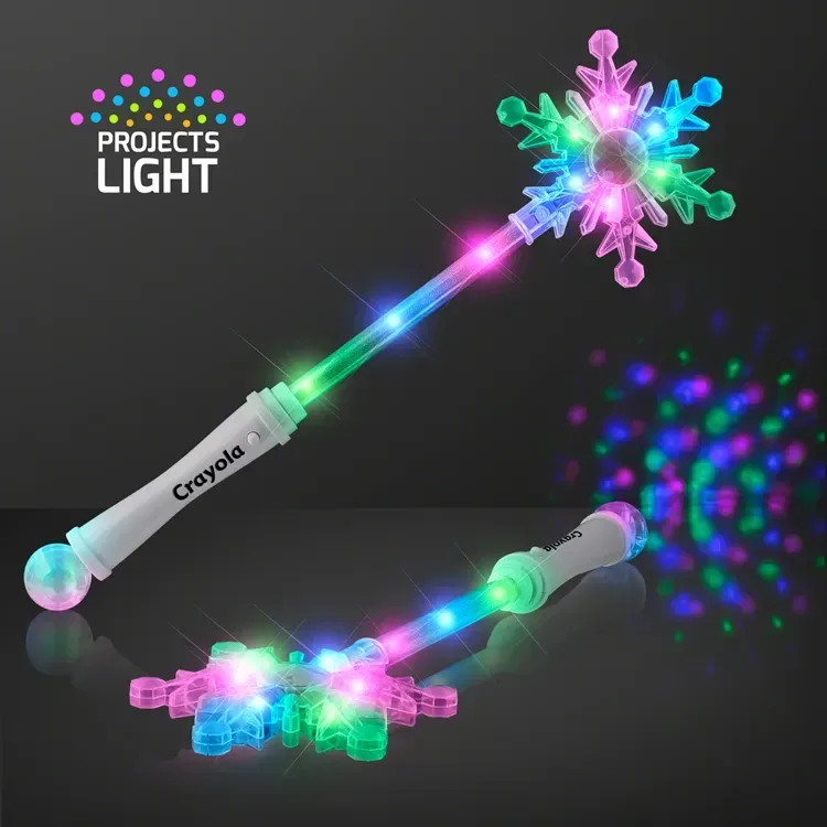 Deluxe Winter Snowflake LED Party Wands — view 3