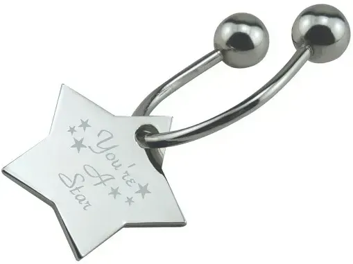 Designer Inspired Star Keytag
