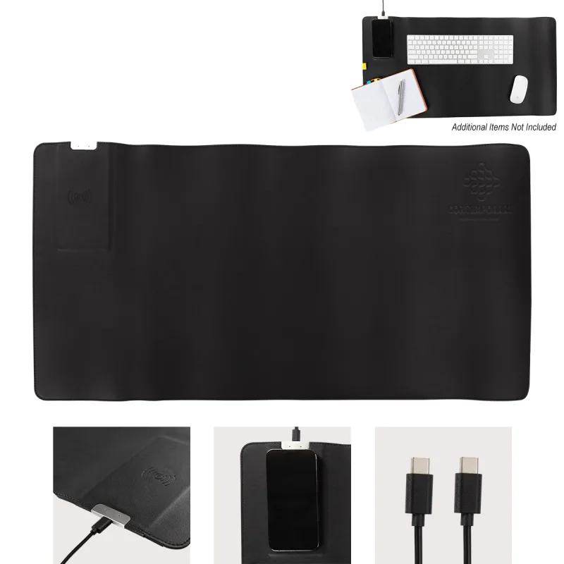 Desk Mat w/ 15W Wireless Charger — view 5