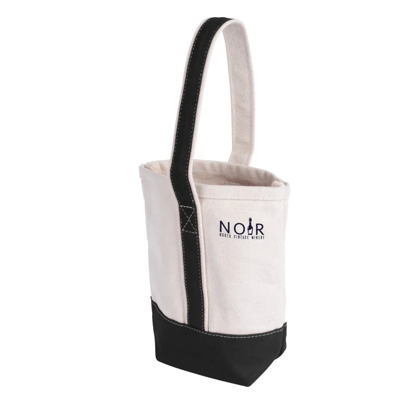 Customized Deux Wine Bottle Tote Bag — view 3