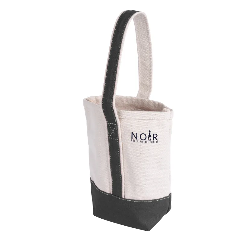Customized Deux Wine Bottle Tote Bag — view 4