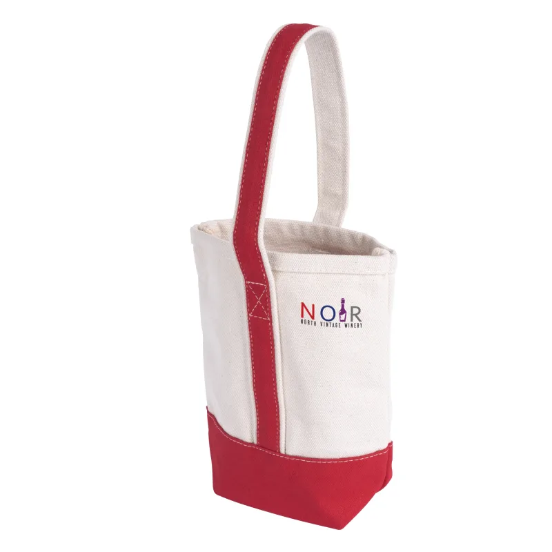 Customized Deux Wine Bottle Tote Bag — view 7