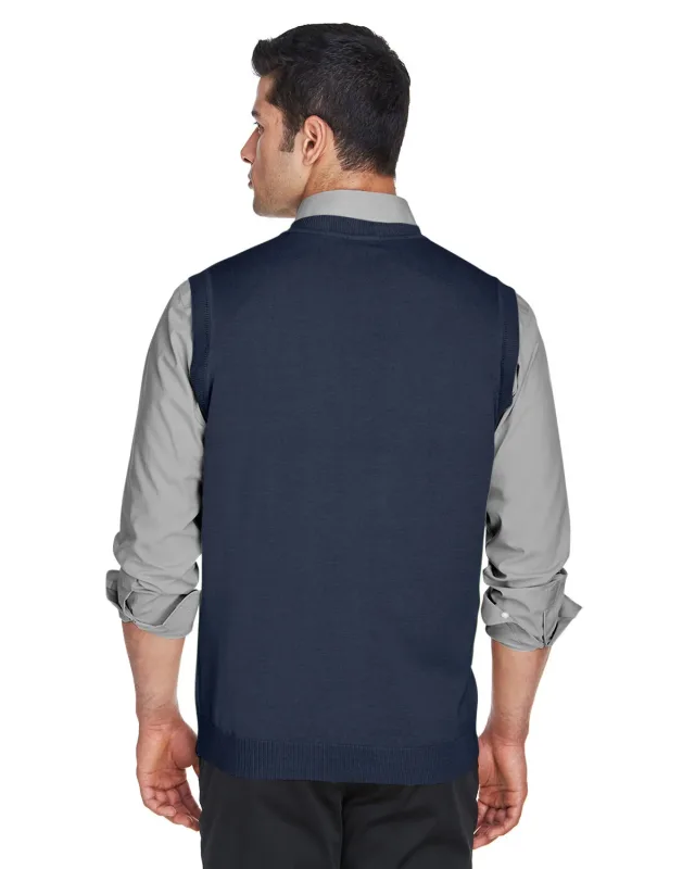 Devon & Jones Adult V-Neck Vest — view 11