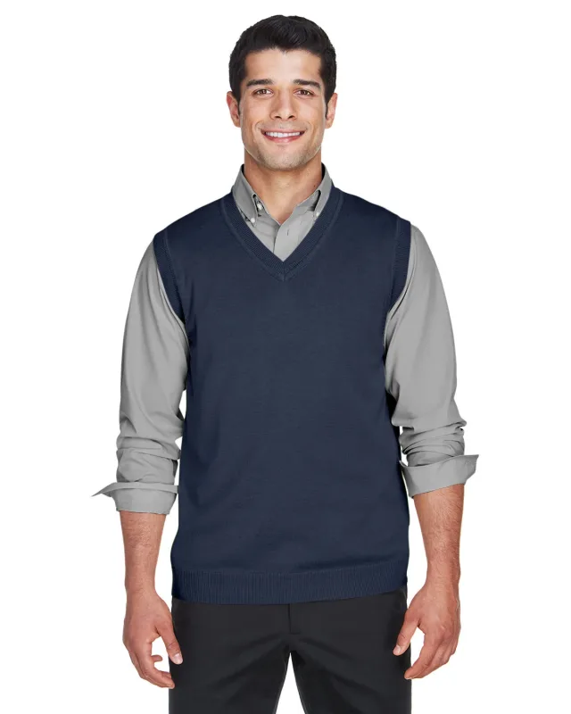 Devon & Jones Adult V-Neck Vest — view 12