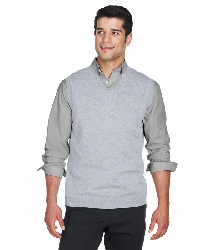 Devon & Jones Adult V-Neck Vest — view 2