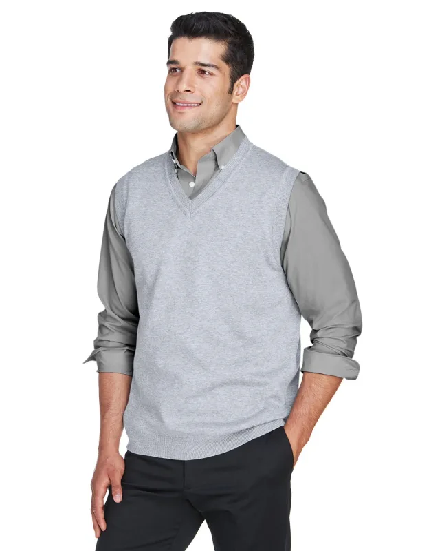 Devon & Jones Adult V-Neck Vest — view 4