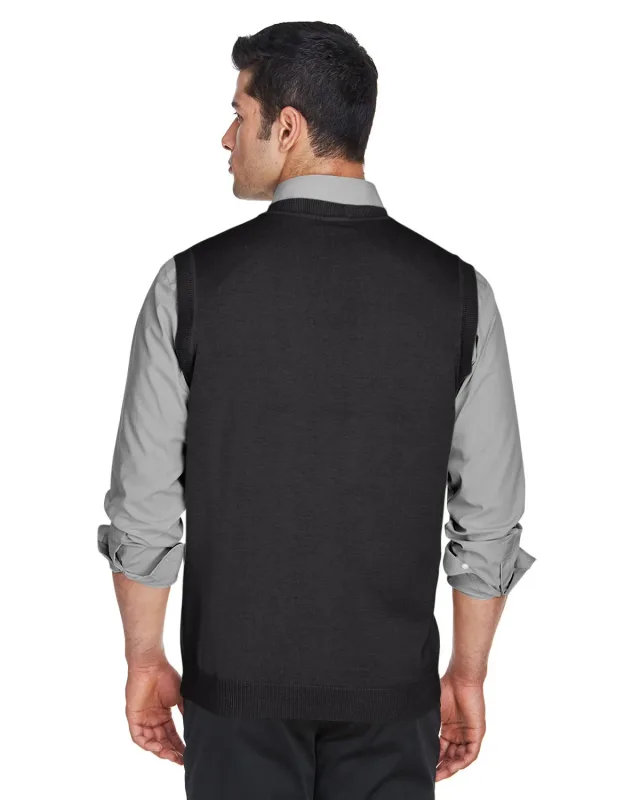 Devon & Jones Adult V-Neck Vest — view 6