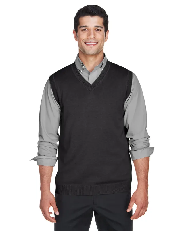 Devon & Jones Adult V-Neck Vest — view 7