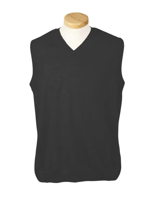Devon & Jones Adult V-Neck Vest — view 8