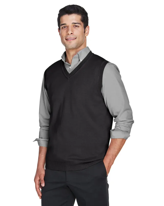 Devon & Jones Adult V-Neck Vest — view 9