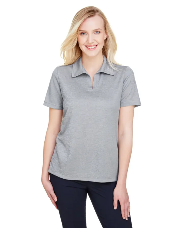 Devon & Jones CrownLux Performance® Ladies' Address Melange Polo — view 4