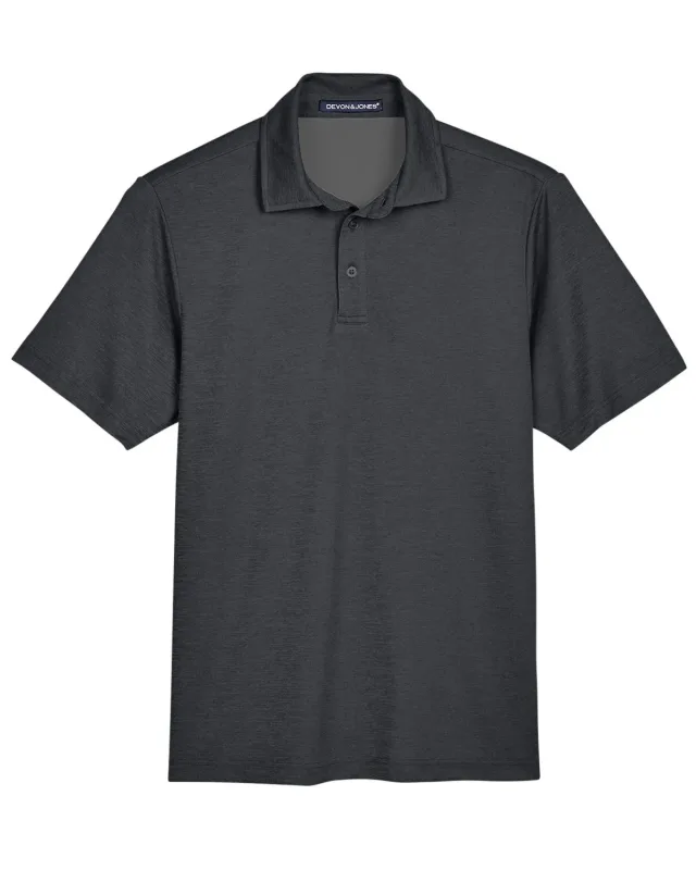 Devon & Jones CrownLux Performance® Men's Address Melange Polo — view 15