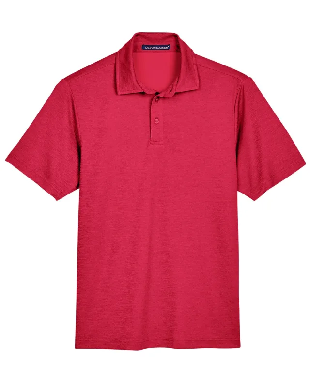 Devon & Jones CrownLux Performance® Men's Address Melange Polo — view 21