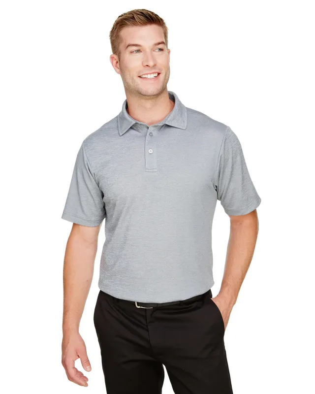 Devon & Jones CrownLux Performance® Men's Address Melange Polo — view 4
