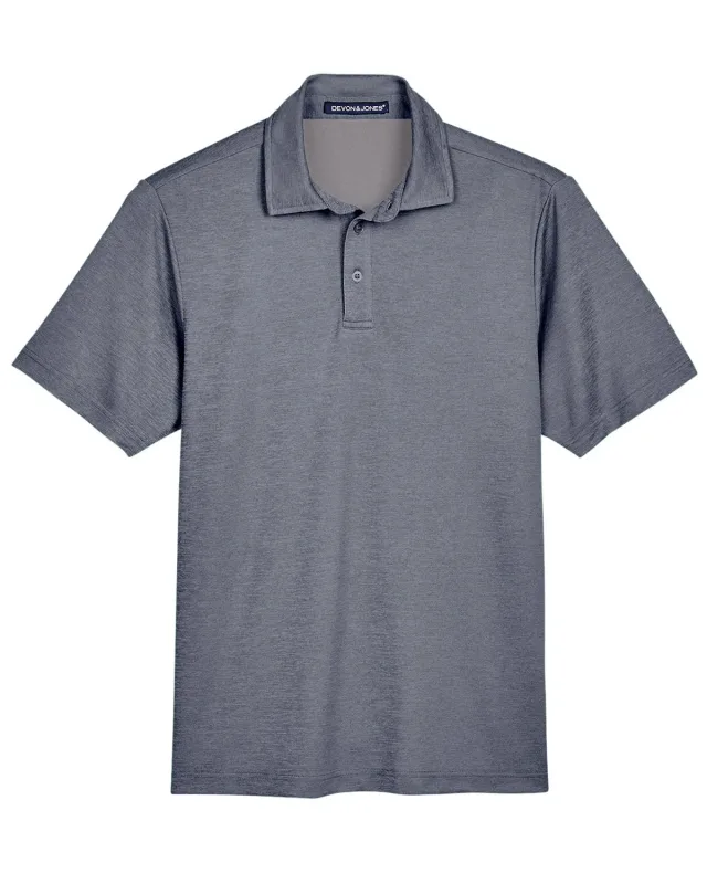 Devon & Jones CrownLux Performance® Men's Address Melange Polo — view 9