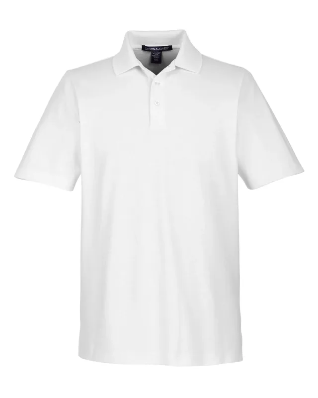 Devon & Jones CrownLux Performance® Men's Plaited Polo — view 75