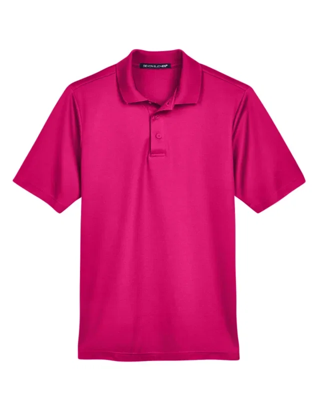 Devon & Jones CrownLux Performance® Men's Plaited Polo — view 93