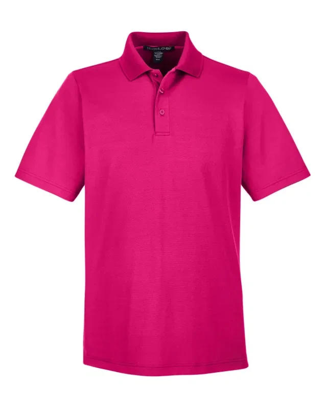 Devon & Jones CrownLux Performance® Men's Plaited Polo — view 95