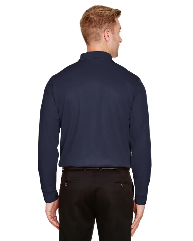Devon & Jones CrownLux Performance® Tall Plaited Long Sleeve Polo — view 13