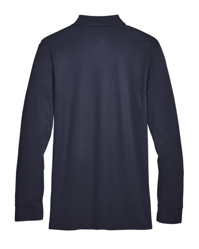 Devon & Jones CrownLux Performance® Tall Plaited Long Sleeve Polo — view 14