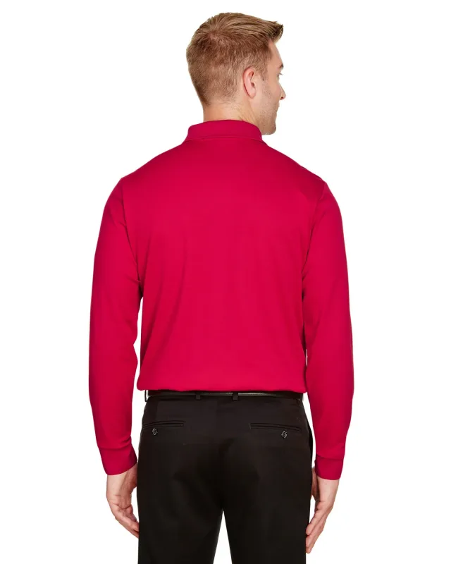 Devon & Jones CrownLux Performance® Tall Plaited Long Sleeve Polo — view 19