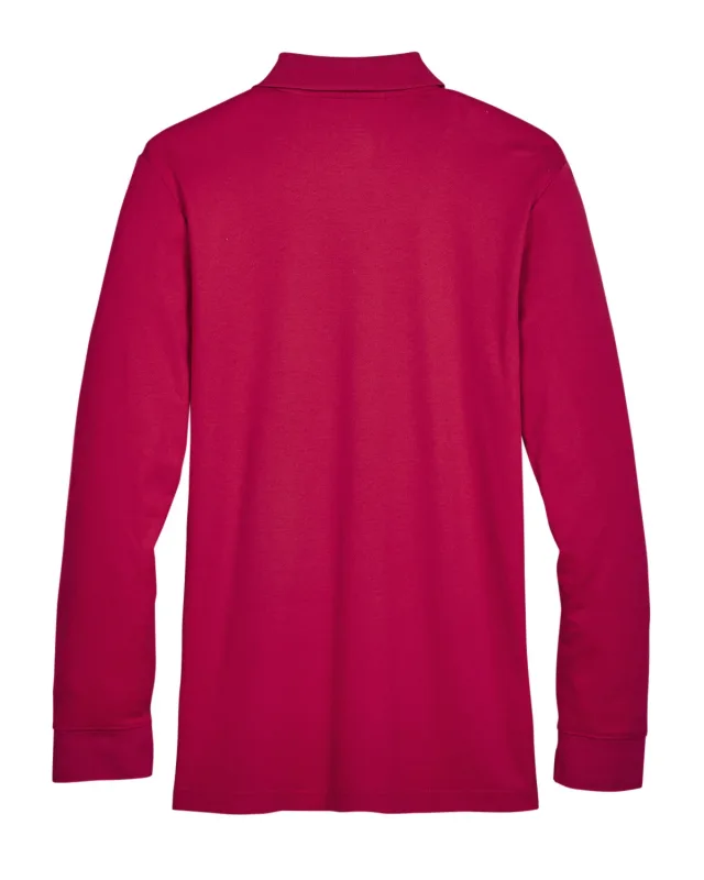 Devon & Jones CrownLux Performance® Tall Plaited Long Sleeve Polo — view 20