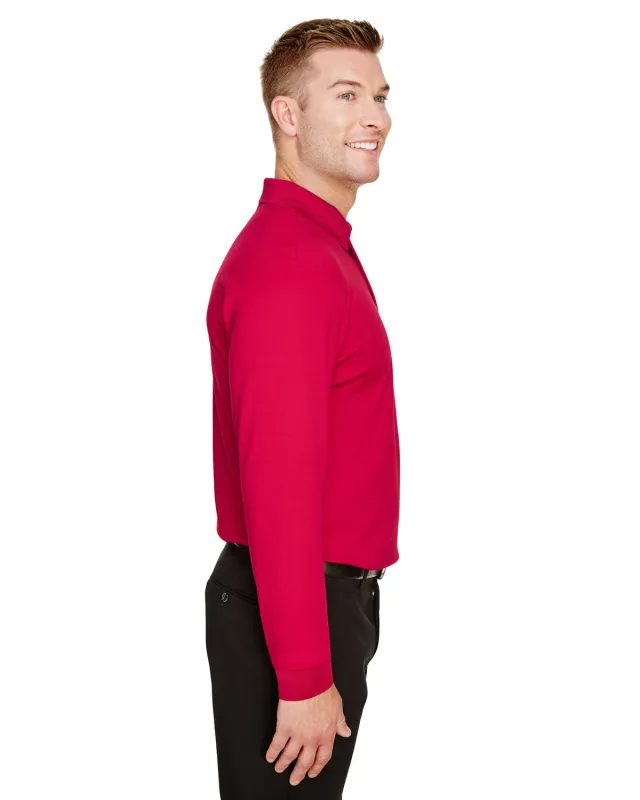 Devon & Jones CrownLux Performance® Tall Plaited Long Sleeve Polo — view 24