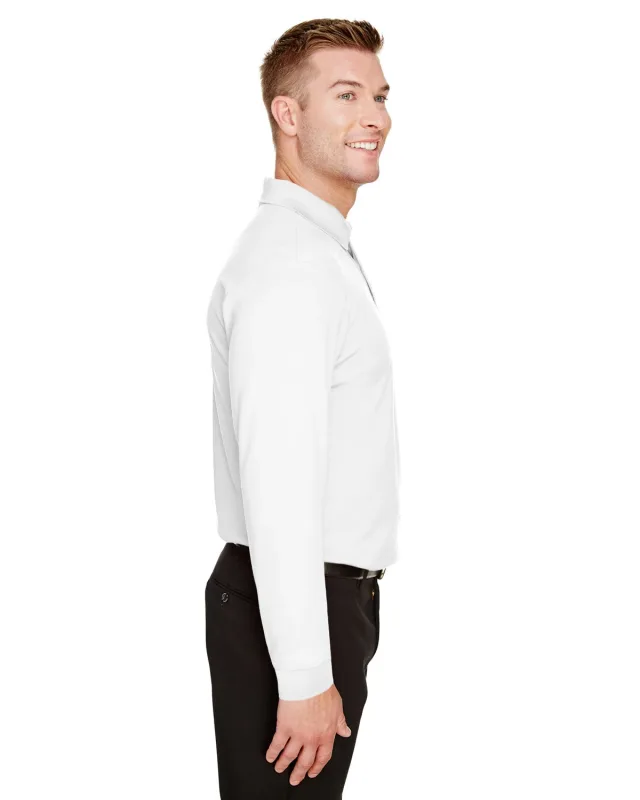 Devon & Jones CrownLux Performance® Tall Plaited Long Sleeve Polo — view 30