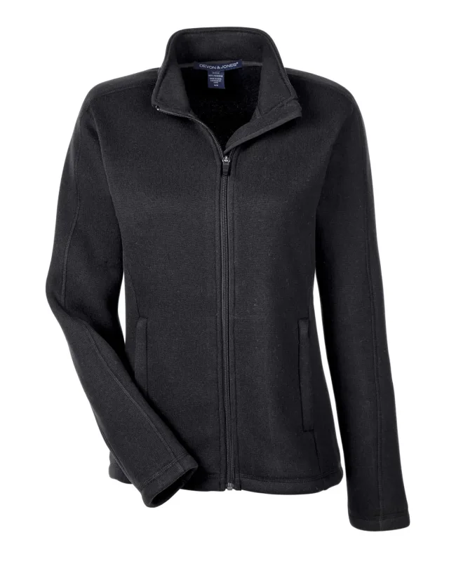Devon & Jones Ladies' Bristol Full-Zip Sweater Fleece Jacket — view 12
