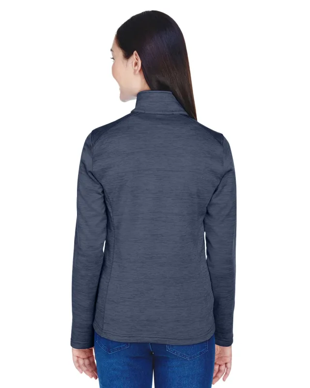 Devon & Jones Ladies' Newbury Mélange Fleece Quarter-Zip — view 9