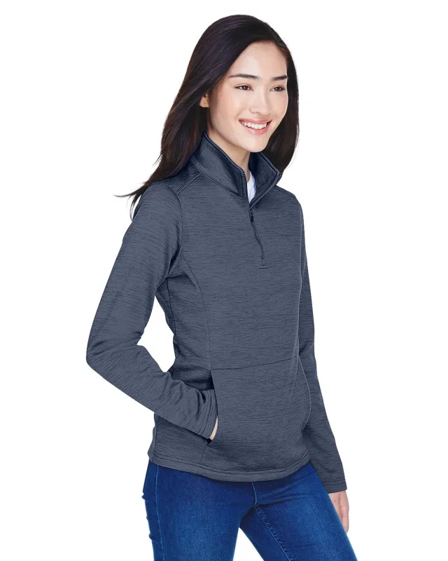 Devon & Jones Ladies' Newbury Mélange Fleece Quarter-Zip — view 11